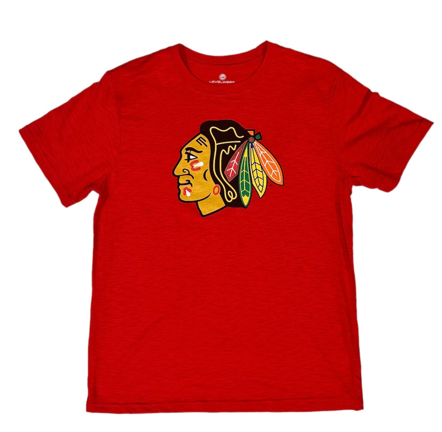 Chicago Blackhawks Core Logo Hobie Tee By Levelwear-Red - Pro Jersey Sports