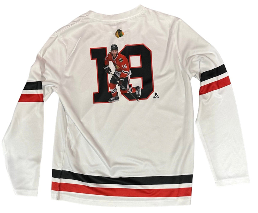 Chicago Blackhawks Youth Jonathan Toews Long Sleeve Dri-Fit Jersey/Shirt - Pro Jersey Sports