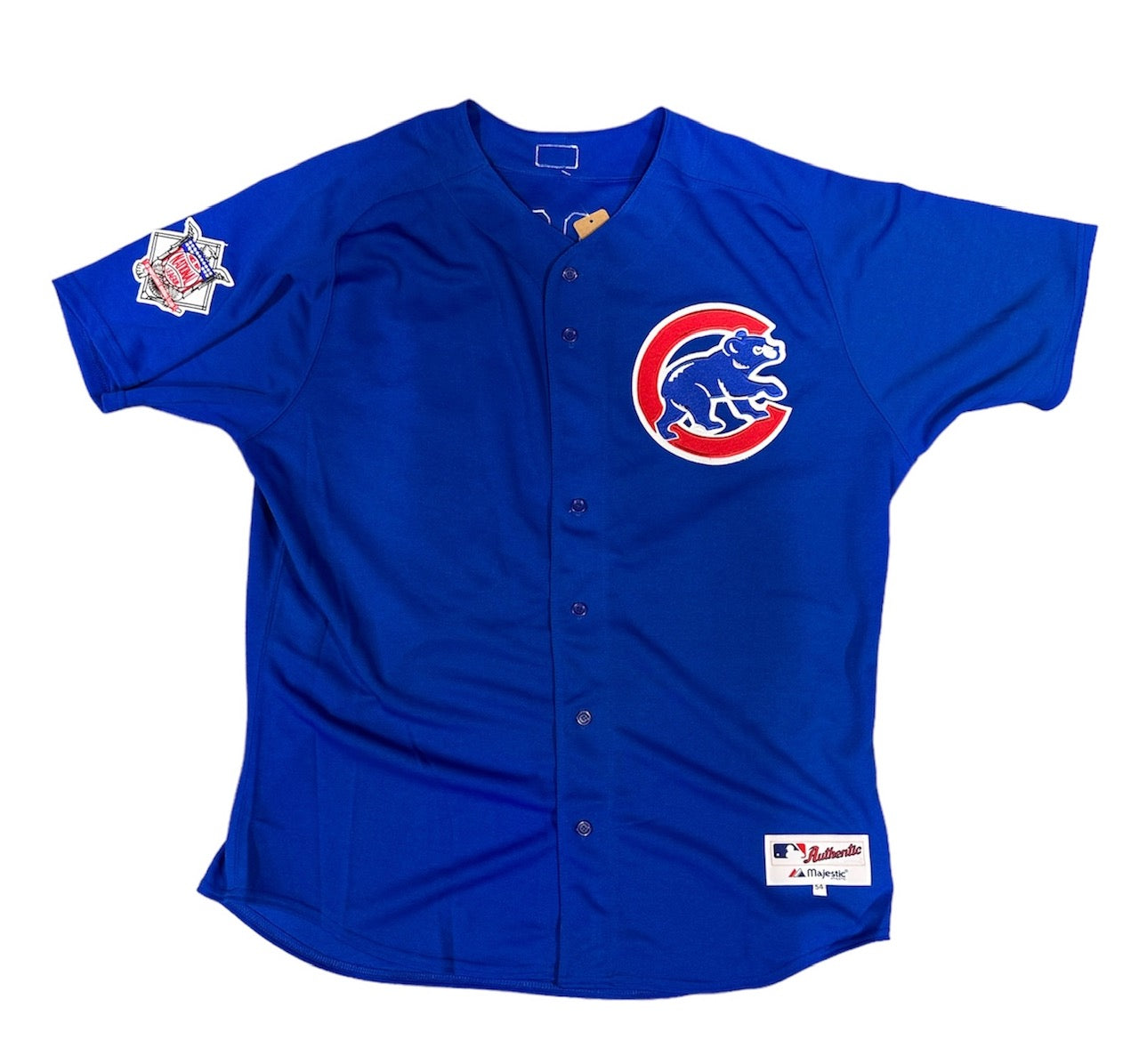 Mens Majestic Chicago Cubs Kerry Wood Alternate Blue Authentic Jersey