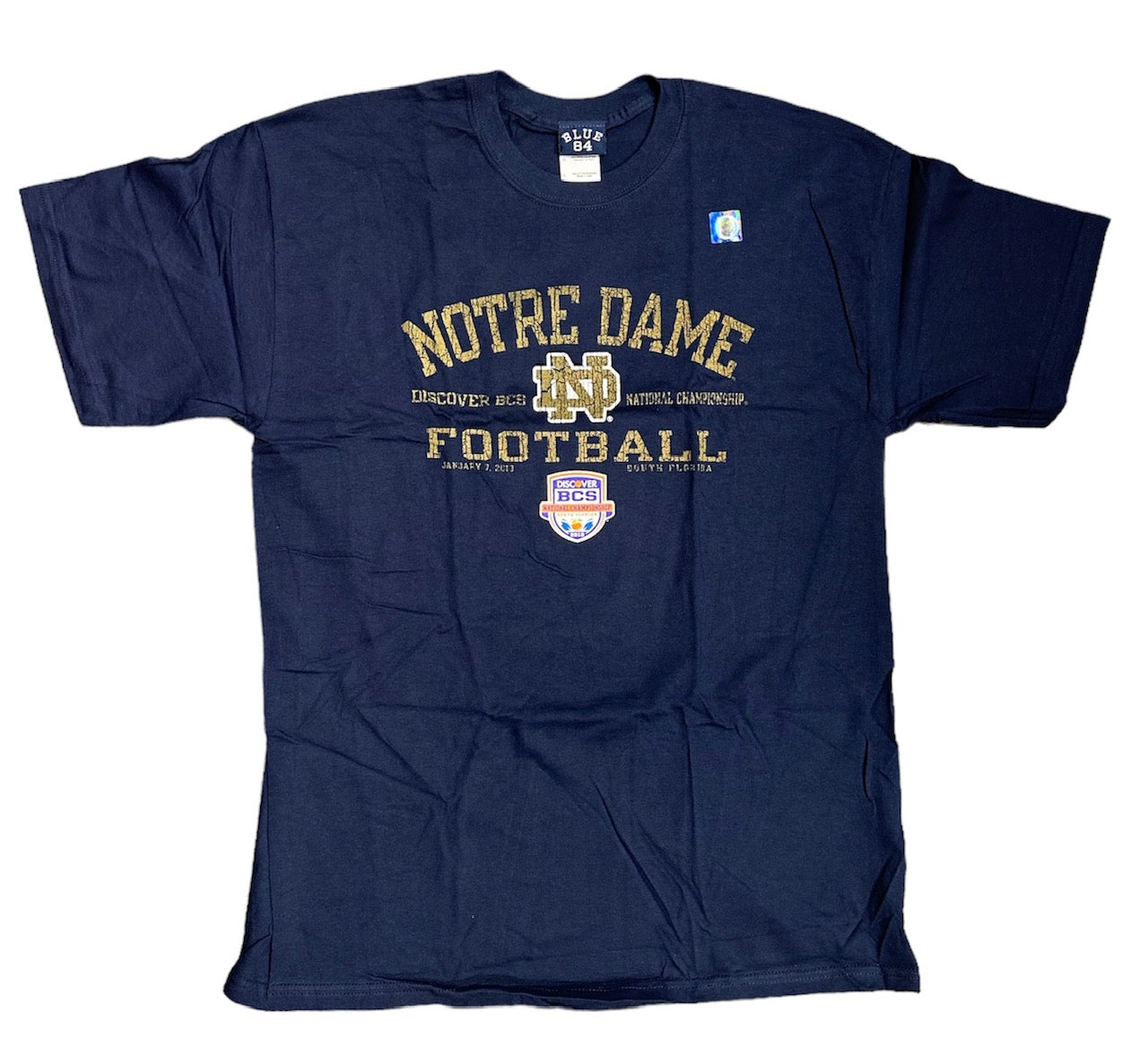 Mens Notre Dame Fighting Irish 2013 BCS National Championship Game T-Shirt - Pro Jersey Sports