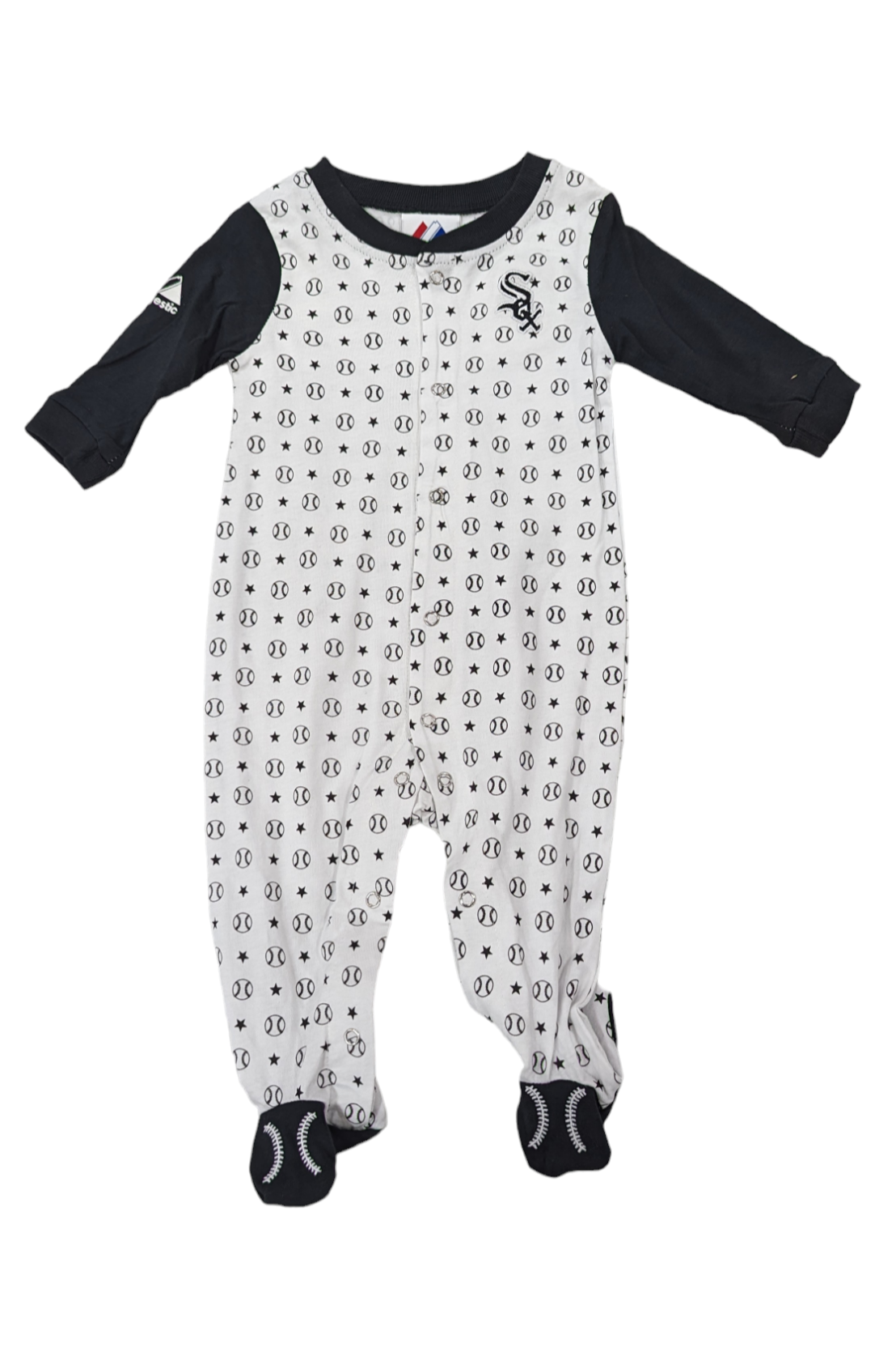Chicago White Sox Majestic Newborn/Infant Baseball And Stars Onesie - Pro Jersey Sports