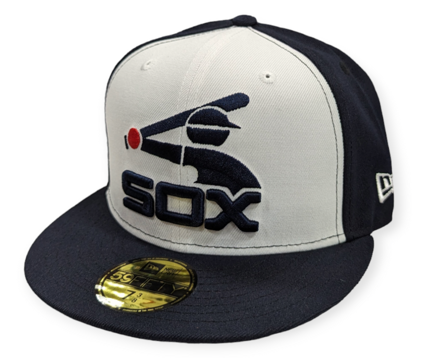 Chicago White Sox New Era Batterman White/Navy Cooperstown Collection 59FIFTY Fitted Hat - Pro Jersey Sports
