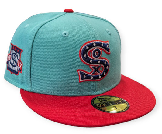 Chicago White Sox 1917 New Era 2 Tone Mint/Red 59FIFTY Fitted Hat - Pro Jersey Sports
