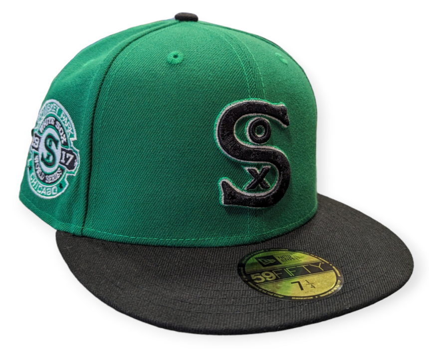 Chicago White Sox New Era 2 Tone Kelly Green/Black 1917 59FIFTY Fitted Hat - Pro Jersey Sports