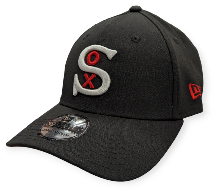 Chicago White Sox New Era 1917 Black 39THIRTY Flex Fit Hat - Pro Jersey Sports