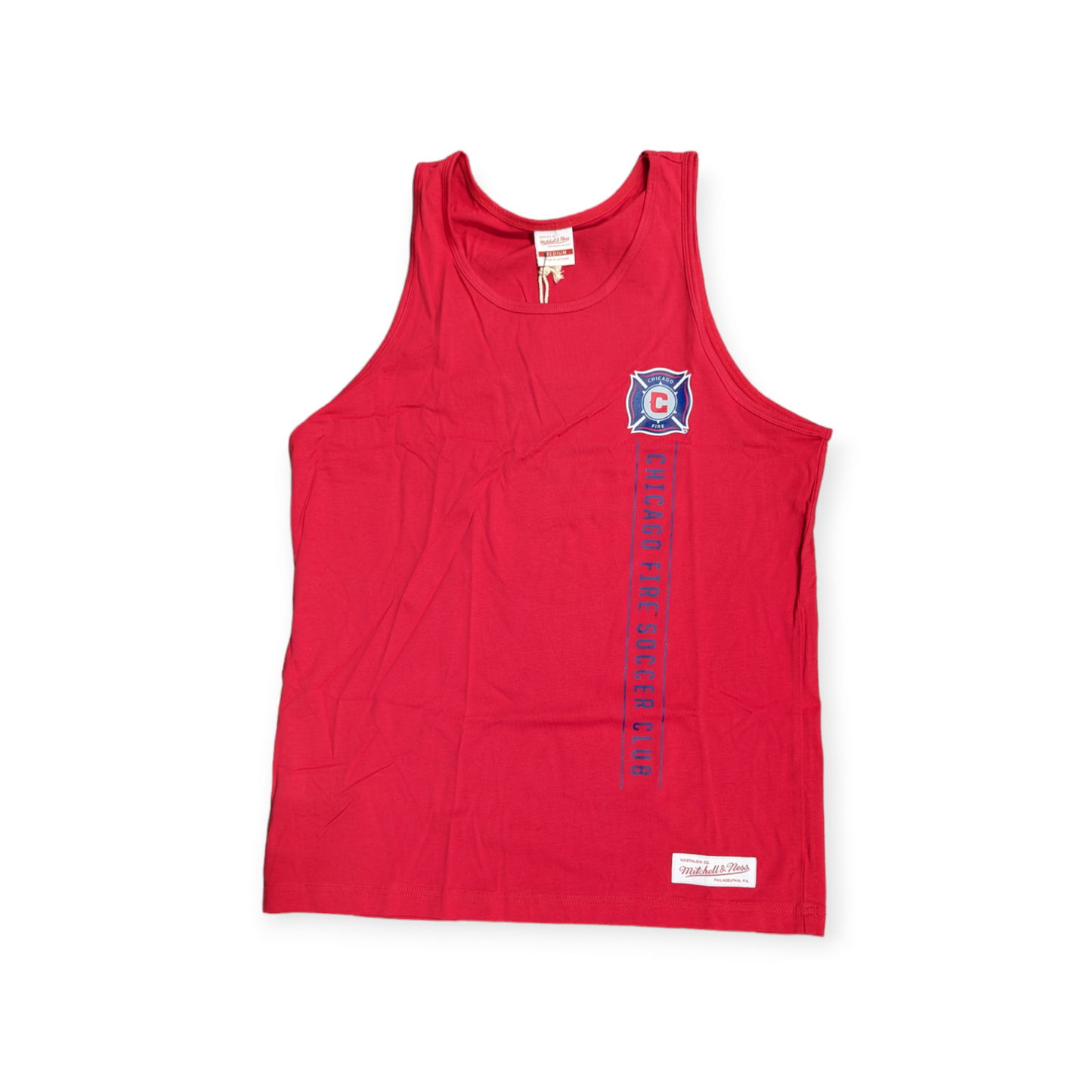Men's Chicago Fire Mitchell & Ness Vintage MLS Red Tank Top - Pro Jersey Sports