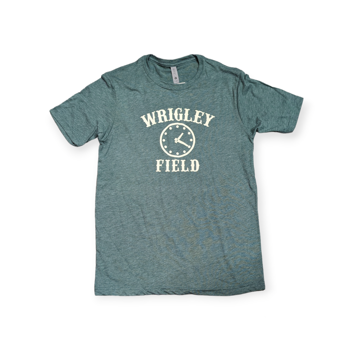 Men's Wrigley Field 1:20 Clock Heather Green Tee - Pro Jersey Sports