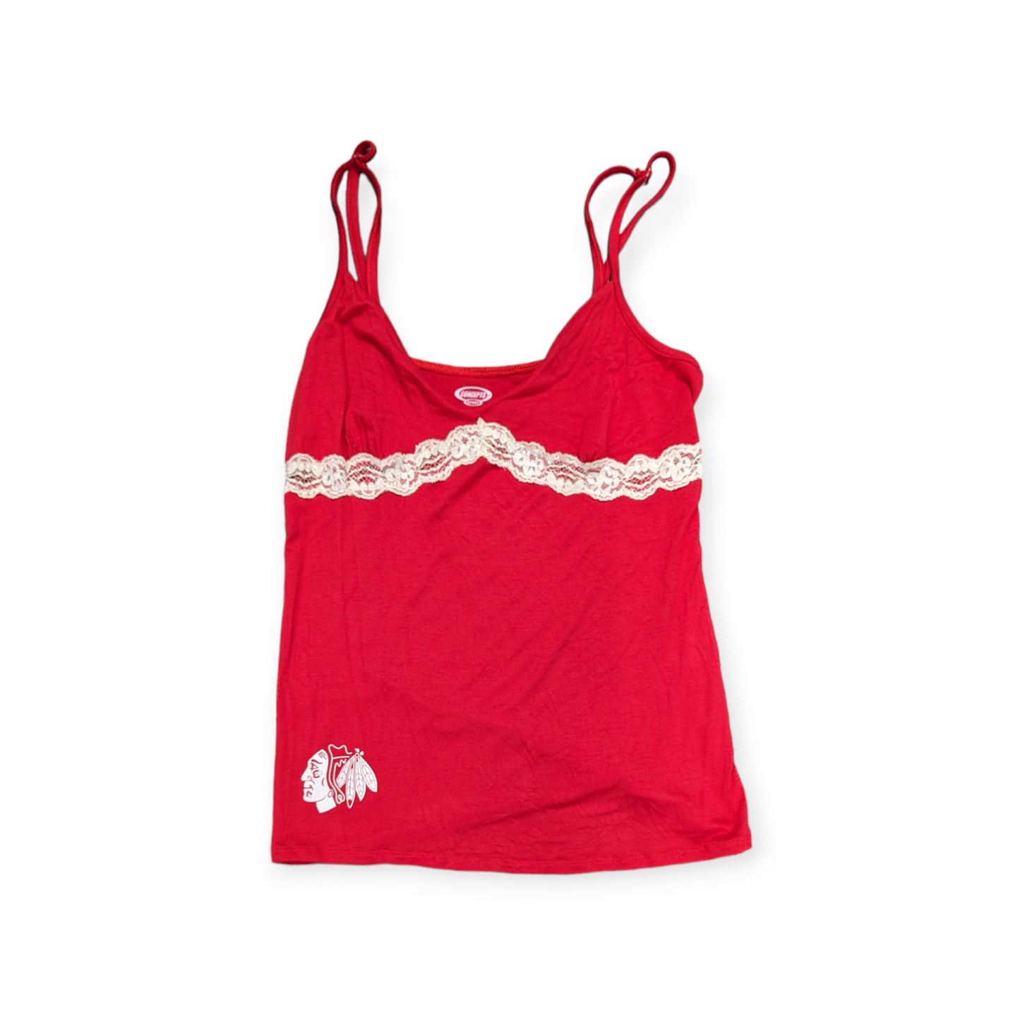 Women's Chicago Blackhawks Concepts Sport Red Short Lace Top - Pro Jersey Sports