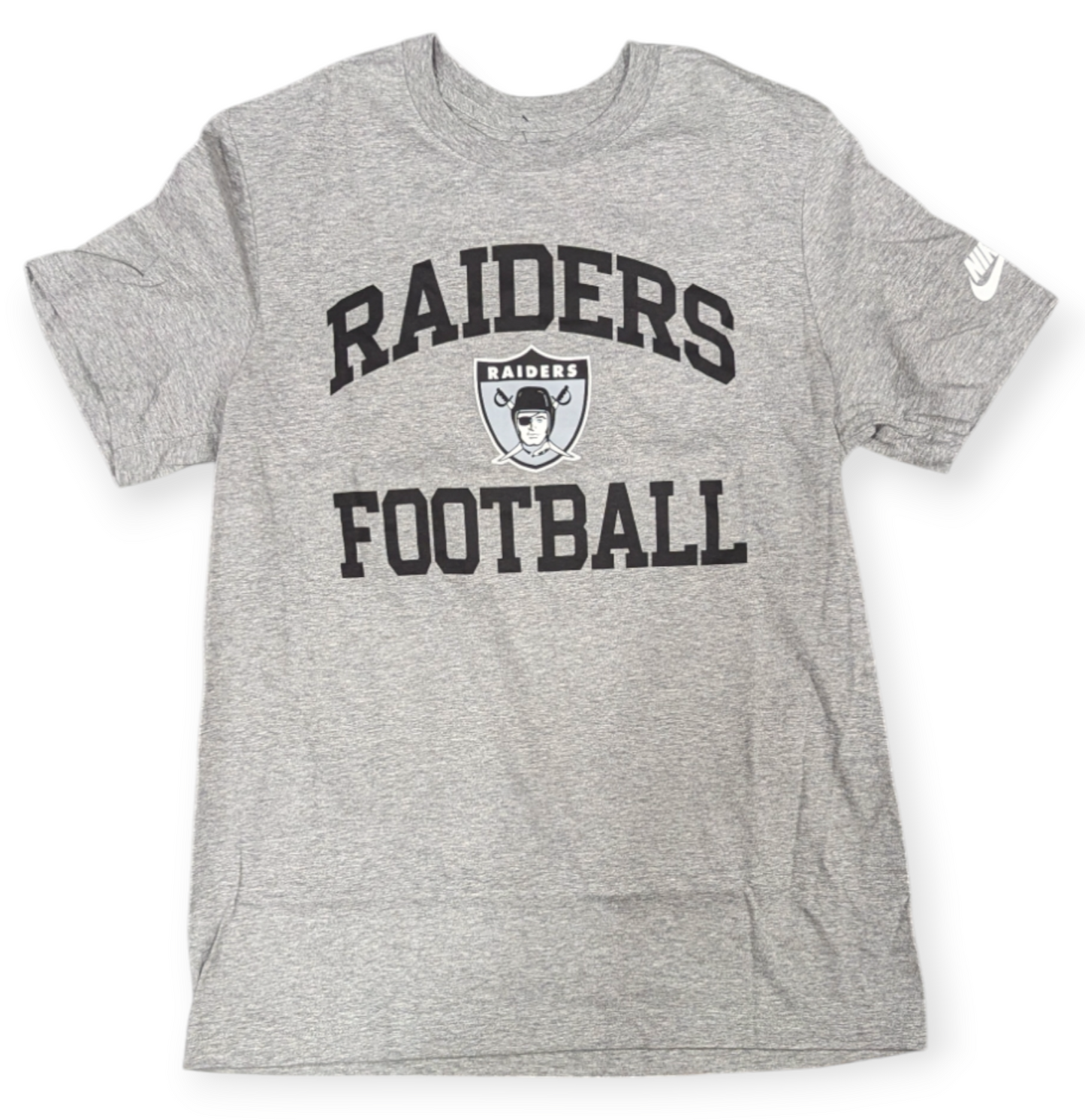 Men's Las Vegas Raiders Gray Logo Essential Tee - Pro Jersey Sports