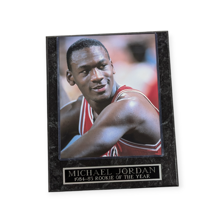 Chicago Bulls Michael Jordan Rookie Of The Year Wall Plaque - Pro Jersey Sports