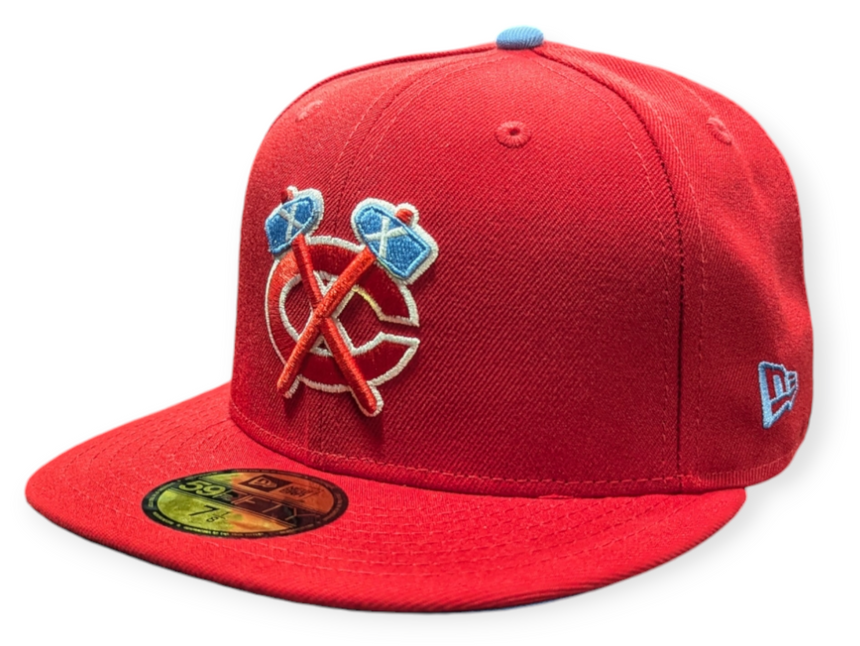 Chicago Blackhawks New Era Red Sky 59FIFTY Fitted Hat - Pro Jersey Sports