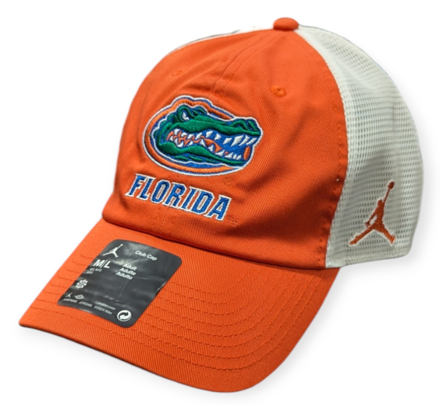 Florida Gators Nike Orange Jumpman Club Unstructured Adjustable Trucker Hat - Pro Jersey Sports