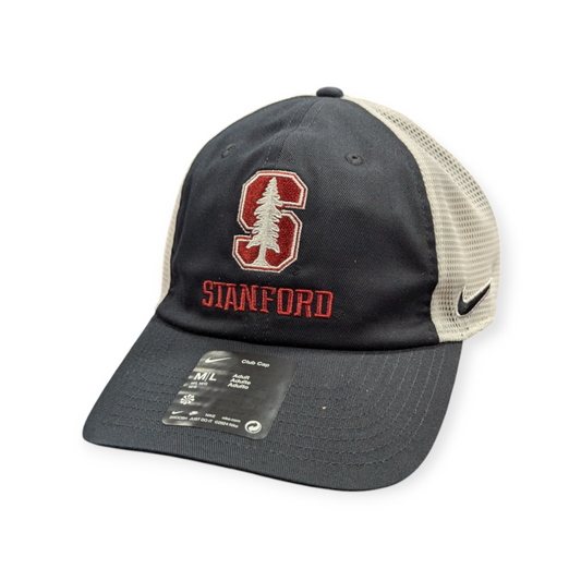 Stanford Cardinal Nike Black Unstructured Adjustable Trucker Hat - Pro Jersey Sports
