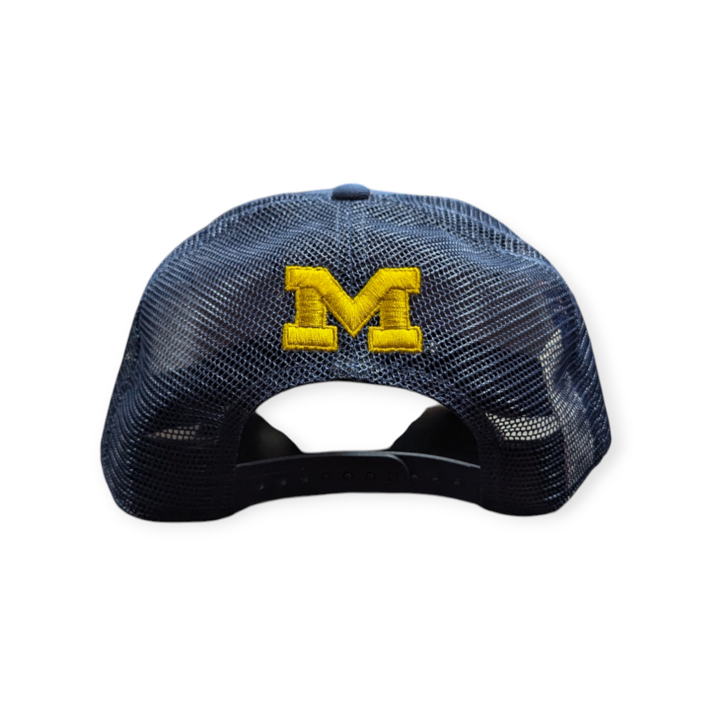 Michigan Wolverines Nike Rise Navy Trucker Adjustable Hat - Pro Jersey Sports