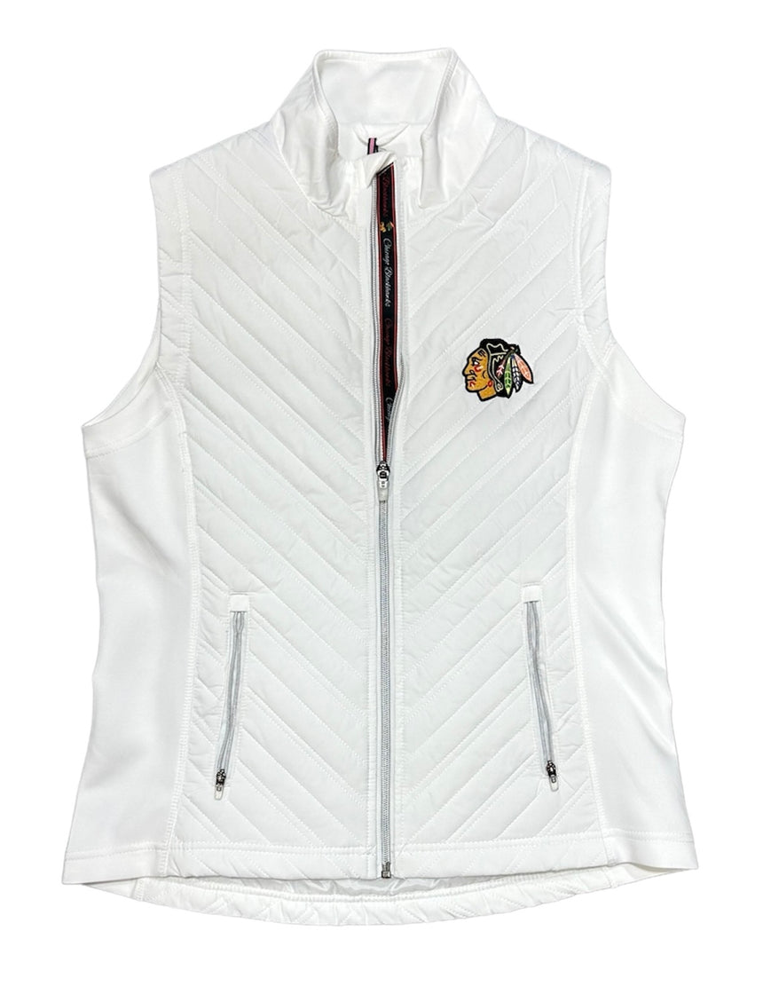 Women's Chicago Blackhawks Transition Icon Heather Vest - Pro Jersey Sports