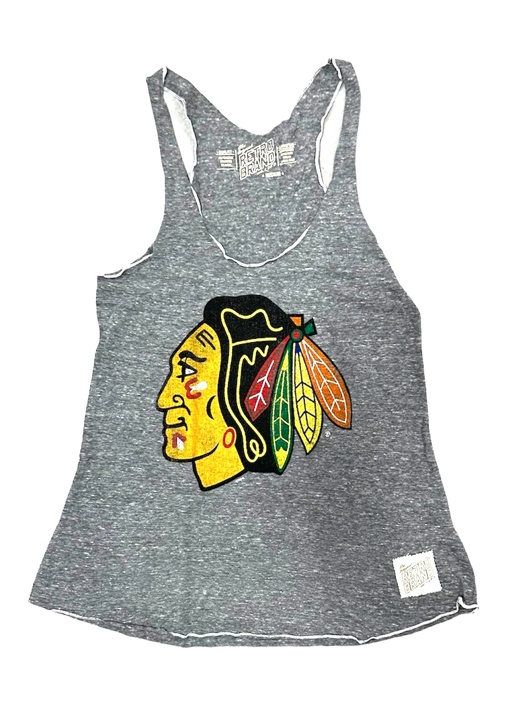 Women's Chicago Blackhawks Home Logo Marrow Edge Tank Top - Pro Jersey Sports