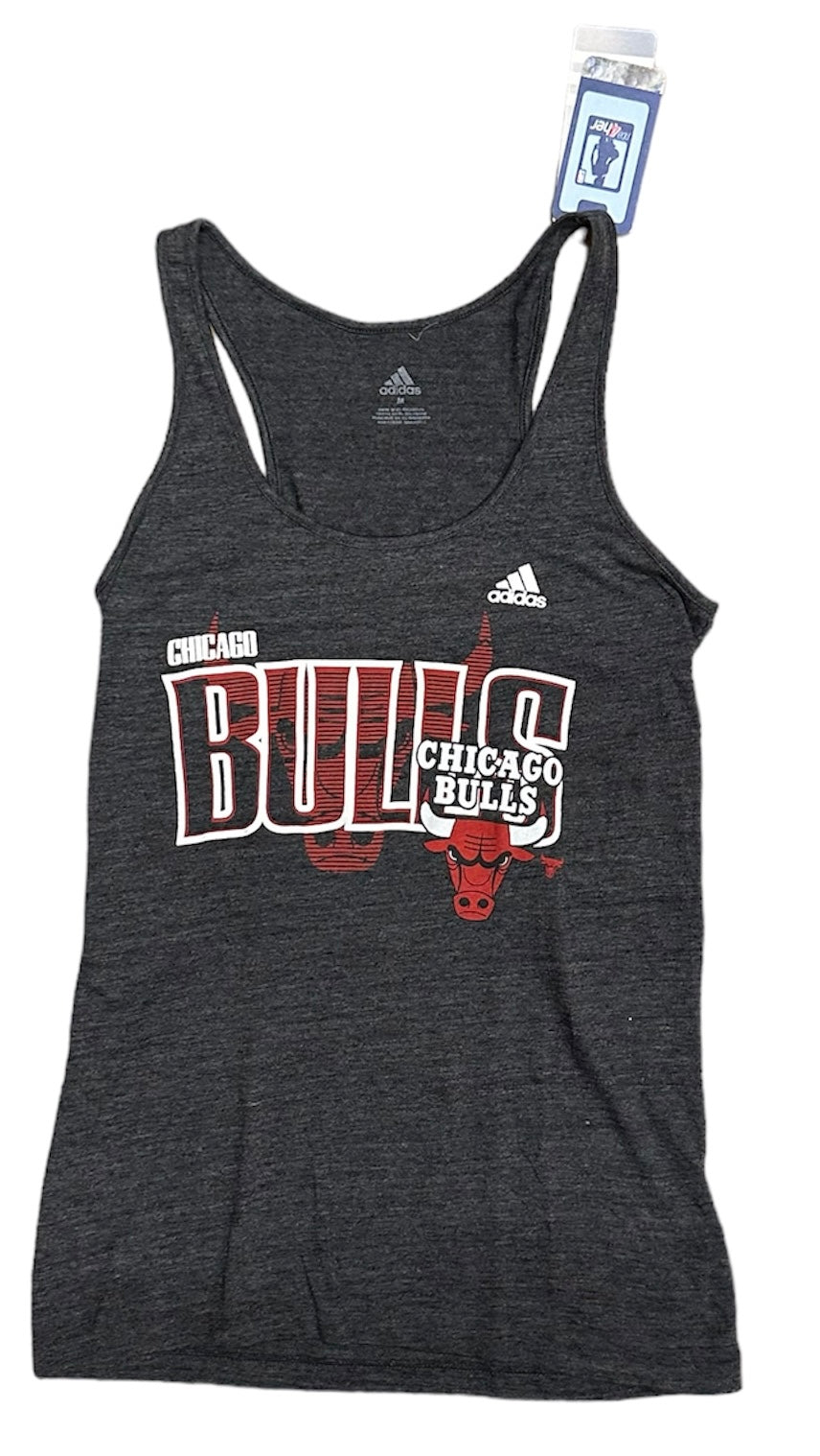 Women's Chicago Bulls Adidas Grey tank Top - Pro Jersey Sports