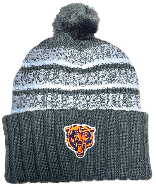 Chicago Bears 47 Brand Charcoal Bearhead Good.Better.Best Cuffed Pom Knit Hat - Pro Jersey Sports