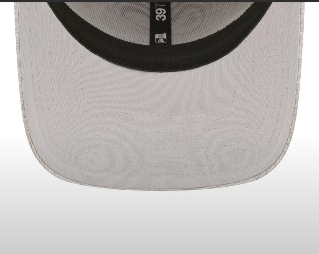 Chicago White Sox Distinct New Era Gray 39THIRTY Flex Fit Hat - Pro Jersey Sports