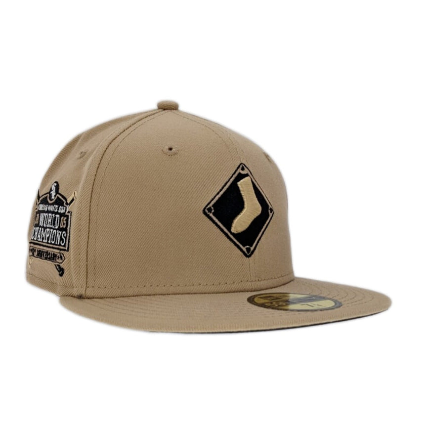 Chicago White Sox Black & Tan New Era 59FIFTY Fitted Hat - Pro Jersey Sports