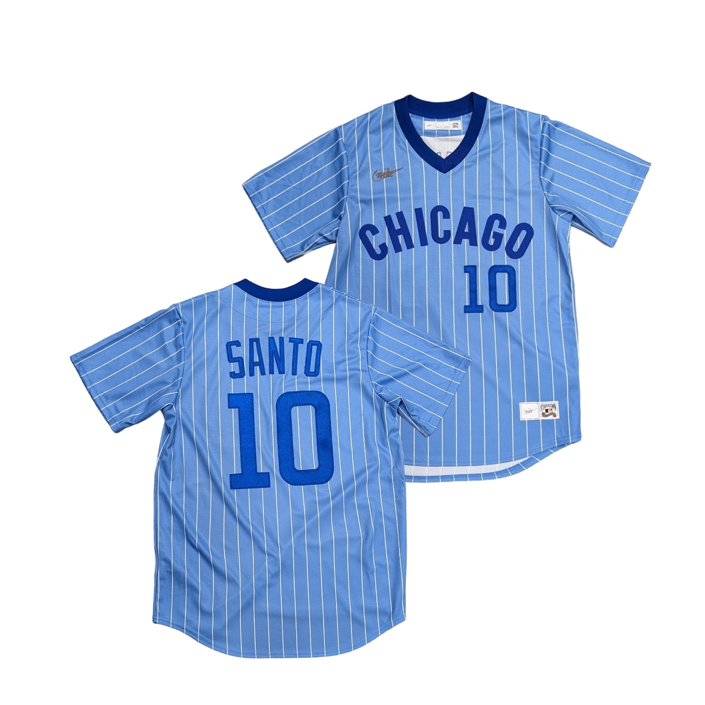 Men's Ron Santo Chicago Cubs Cooperstown Powder Blue NIKE Replica Jersey - Pro Jersey Sports
