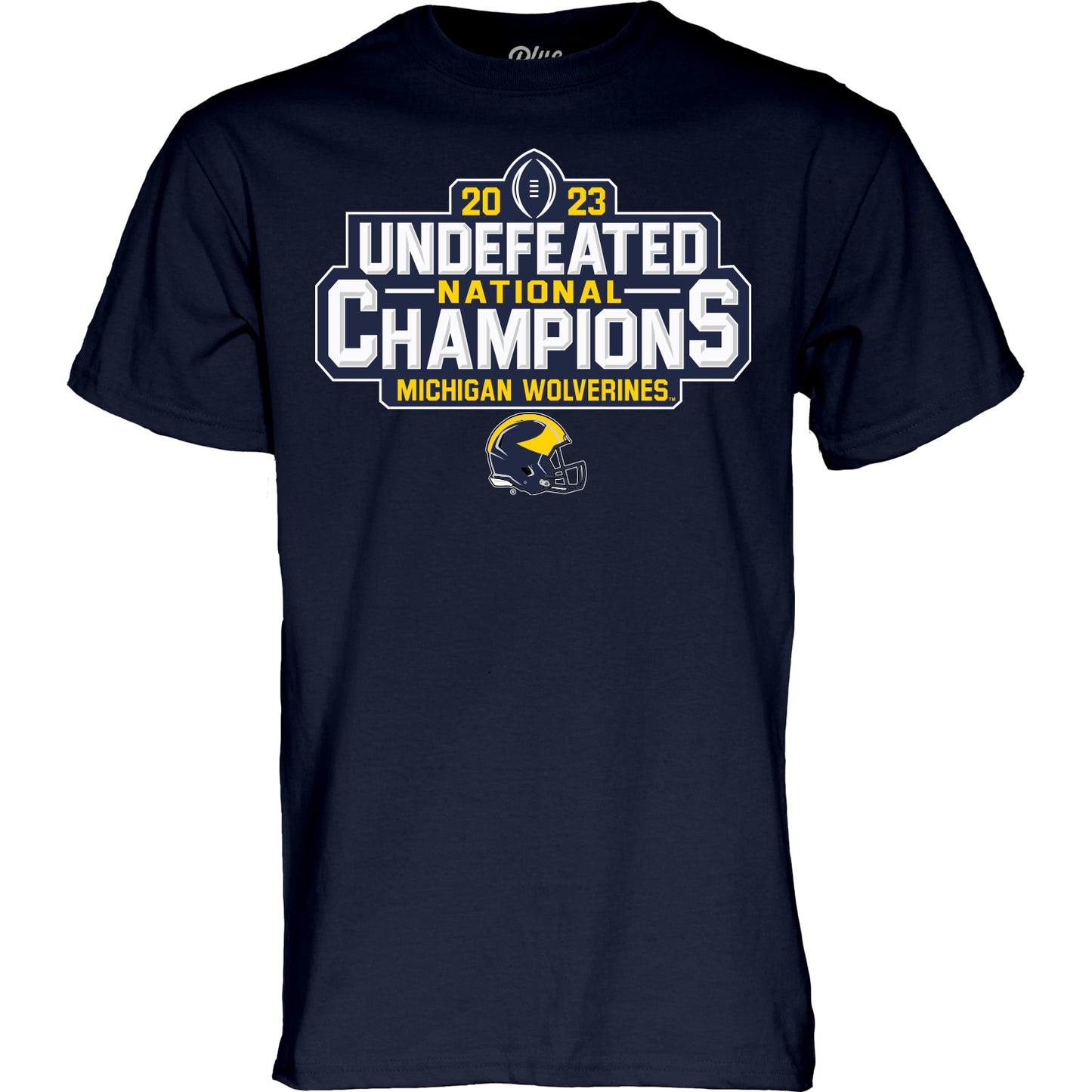 Men's Michigan Wolverines Navy 2023 National Champions Undefeated Season 15-0 T-Shirt - Pro Jersey Sports