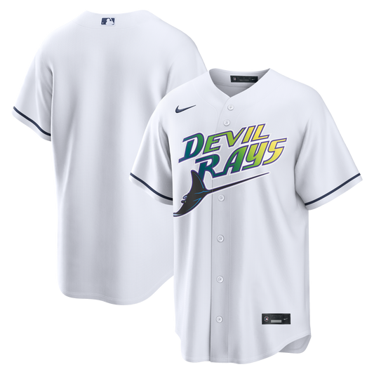 Men's Tampa Bay Devil Rays Nike White Home Replica Team Jersey