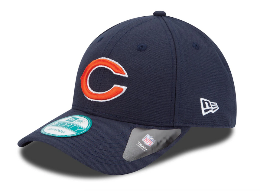 Youth Chicago Bears Navy The League 9FORTY Adjustable Game Cap - Pro Jersey Sports