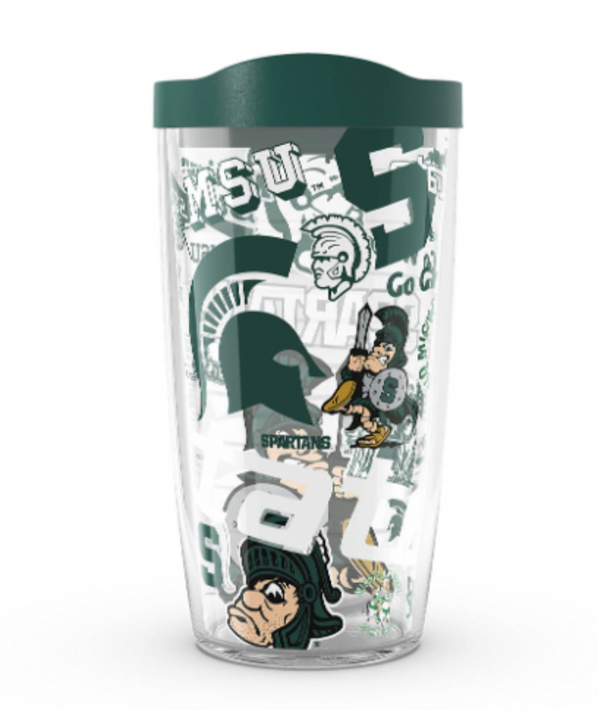 Michigan State Spartans All Over Print 16 oz. Tervis Tumbler - Pro Jersey Sports
