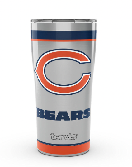 Chicago Bears™ Tradition 20 oz. Stainless Steel Tumbler - Pro Jersey Sports