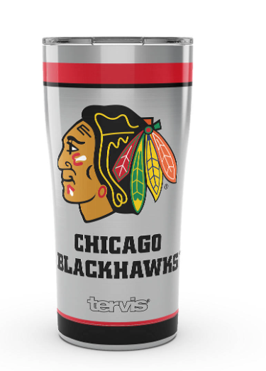 Chicago Blackhawks™ Tradition 20 oz. Stainless Steel Tumbler - Pro Jersey Sports