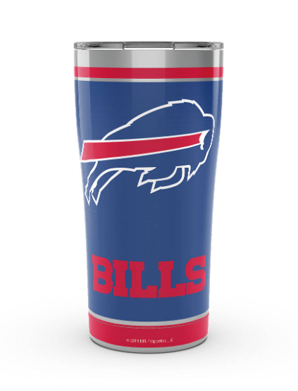 Buffalo Bills™ Touchdown Stripes20 oz. Stainless Steel Tumbler - Pro Jersey Sports