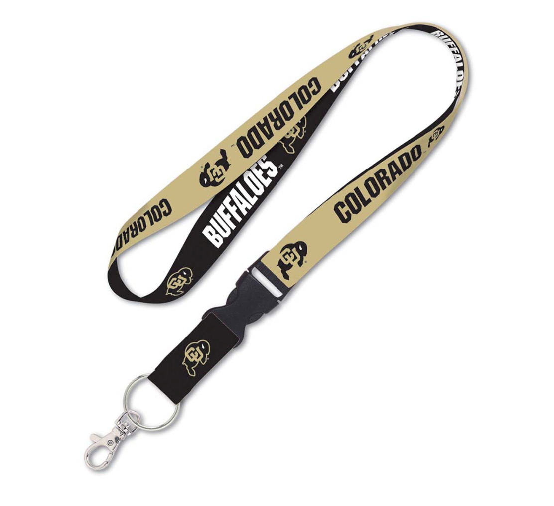 Colorado Buffaloes Double Sided Lanyard With Detachable Buckle By Wincraft - Pro Jersey Sports
