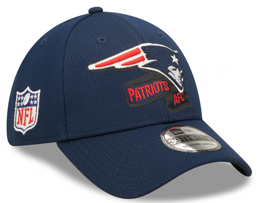 Men's New England Patriots New Era Navy 2022 Sideline Coaches 39THIRTY Flex Hat - Pro Jersey Sports