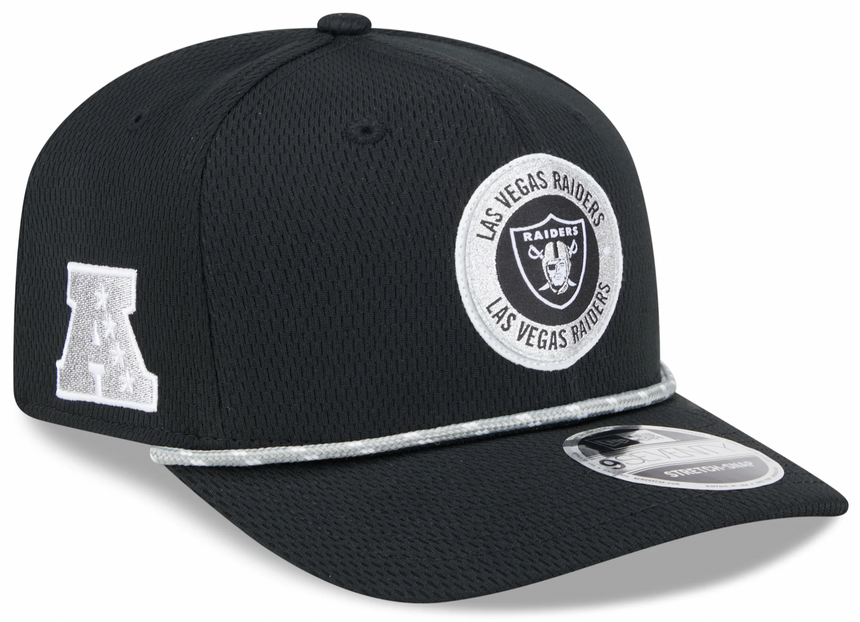Men's Las Vegas Raiders New Era 2024 Sideline Black 9SEVENTY Adjustable Hat - Pro Jersey Sports