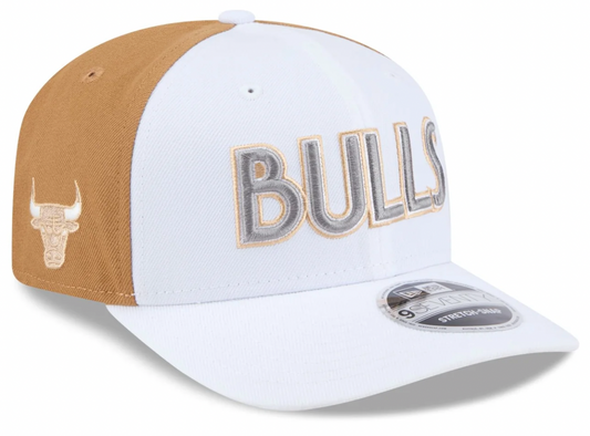 Chicago Bulls New Era 2024 City Edition White/Walnut 9SEVENTY Adjustable Hat - Pro Jersey Sports