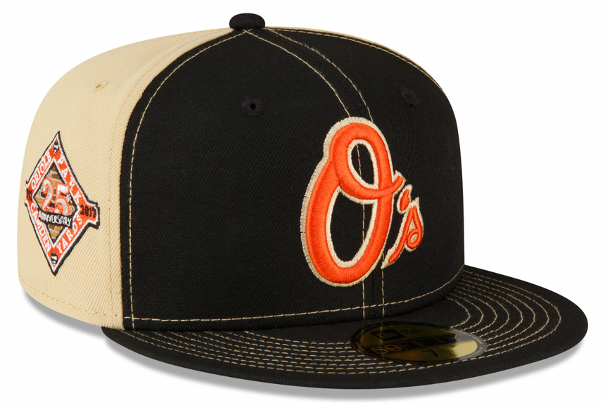 Men's Baltimore Orioles New Era Black/Vegas Gold 59FIFTY Fitted Hat - Pro Jersey Sports