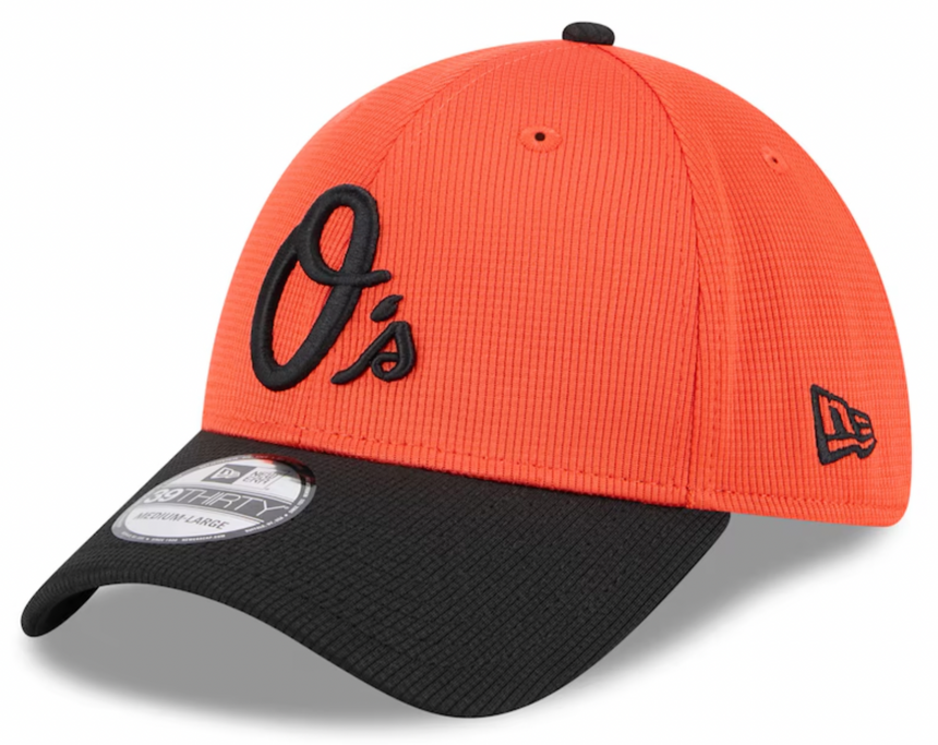Men's Baltimore Orioles New Era Orange 2025 Spring Training 39THIRTY Flex-Fit Hat - Pro Jersey Sports