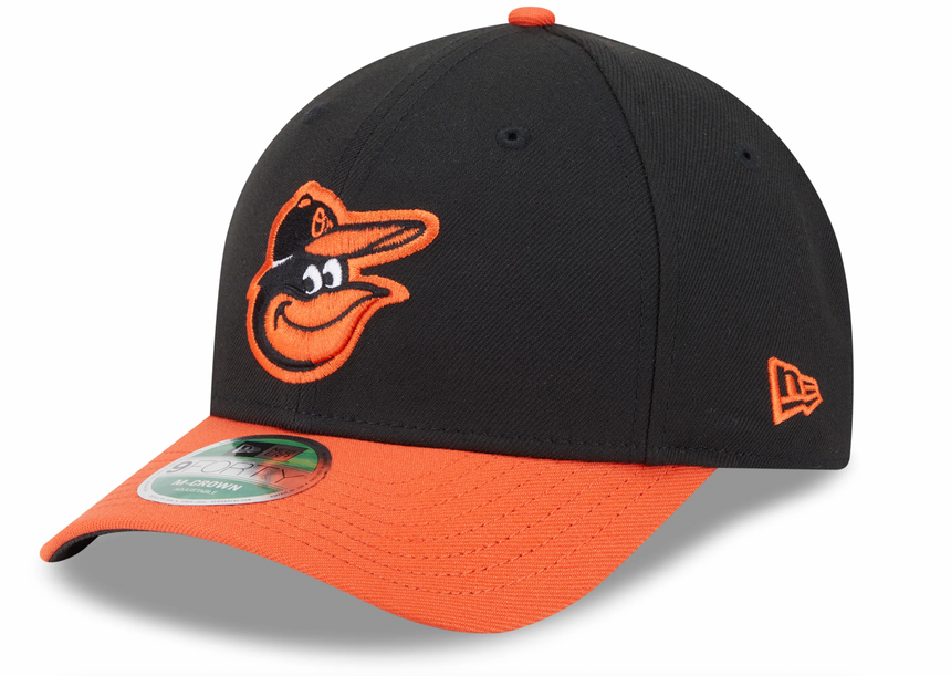 Baltimore Orioles Black/Orange Road New Era Player Replica M-Crown 9FORTY Adjustable Hat - Pro Jersey Sports