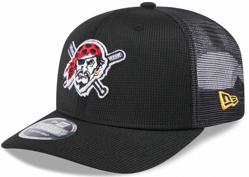 Pittsburgh Pirates New Era Black 2025 Spring Training 9SEVENTY Trucker Hat - Pro Jersey Sports