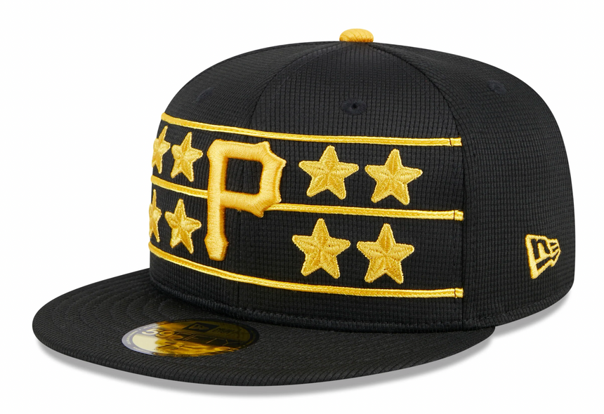 Men's Pittsburgh Pirates New Era Black 2024 Batting Practice 59FIFTY Fitted Hat - Pro Jersey Sports