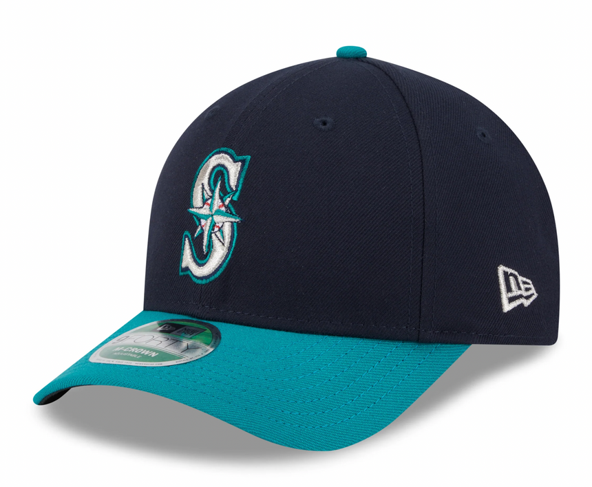 Seattle Mariners Navy/Teal New Era Player Replica M-Crown 9FORTY Adjustable Hat - Pro Jersey Sports