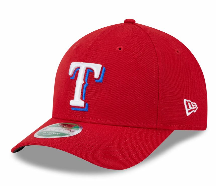 Texas Rangers Red Alternate New Era Player Replica M-Crown 9FORTY Adjustable Hat - Pro Jersey Sports