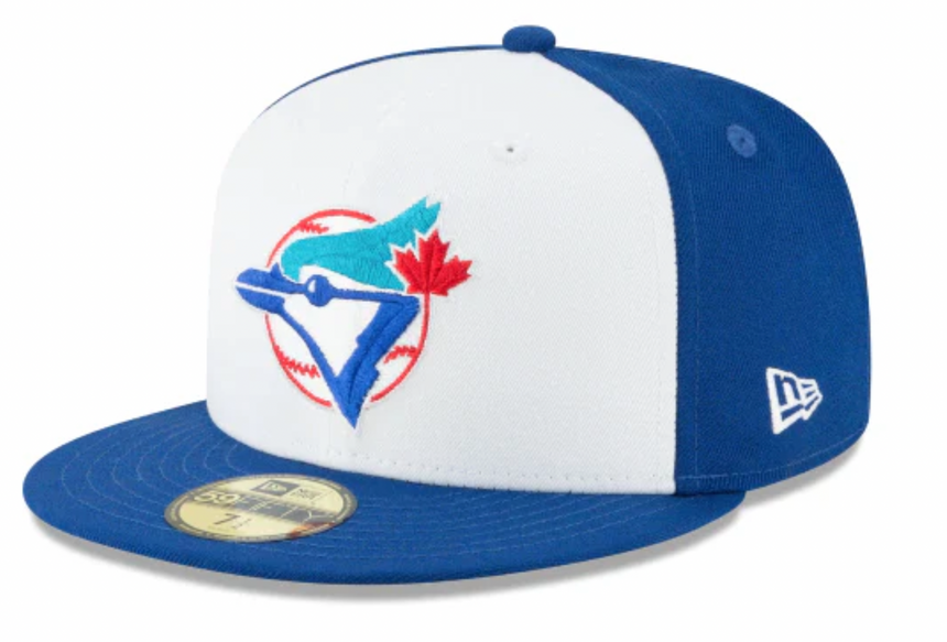 Men's Toronto Blue Jays Cooperstown Collection White/Royal 59Fifty Fitted Hat - Pro Jersey Sports