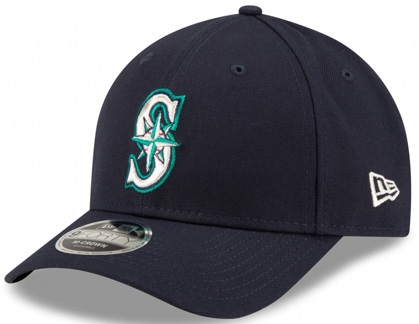 Seattle Mariners Navy Blue New Era Player Replica M-Crown 9FORTY Adjustable Hat - Pro Jersey Sports
