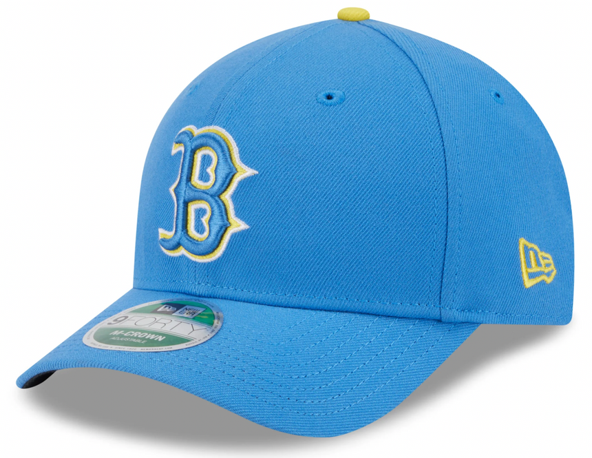 Boston Red Sox City Connect Blue New Era Player Replica M-Crown 9FORTY Adjustable Hat - Pro Jersey Sports