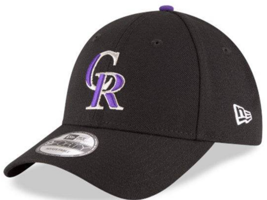 Colorado Rockies Black 9FORTY Adjustable League Cap by New Era - Pro Jersey Sports
