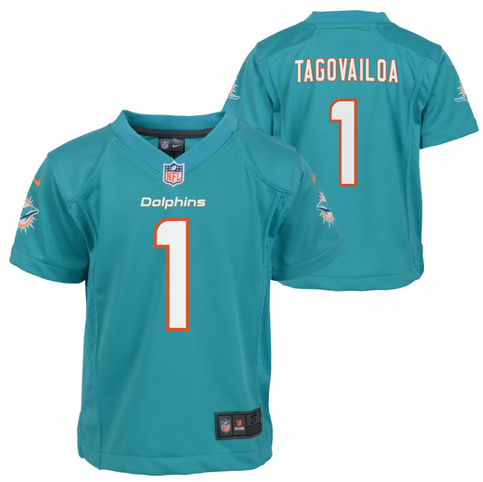 Youth Miami Dolphins Tua Tagovailoa Nike Aqua Game Jersey