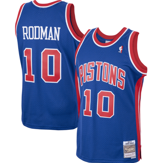 Men's Detroit Pistons Dennis Rodman 1988-89 Mitchell & Ness NBA Men's Hardwood Classic Swingman Jersey - Pro Jersey Sports