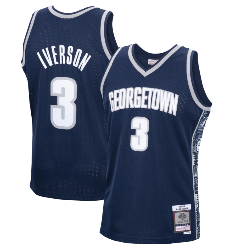 Men's Georgetown Hoyas Allen Iverson Mitchell & Ness Swingman Jersey - Pro Jersey Sports